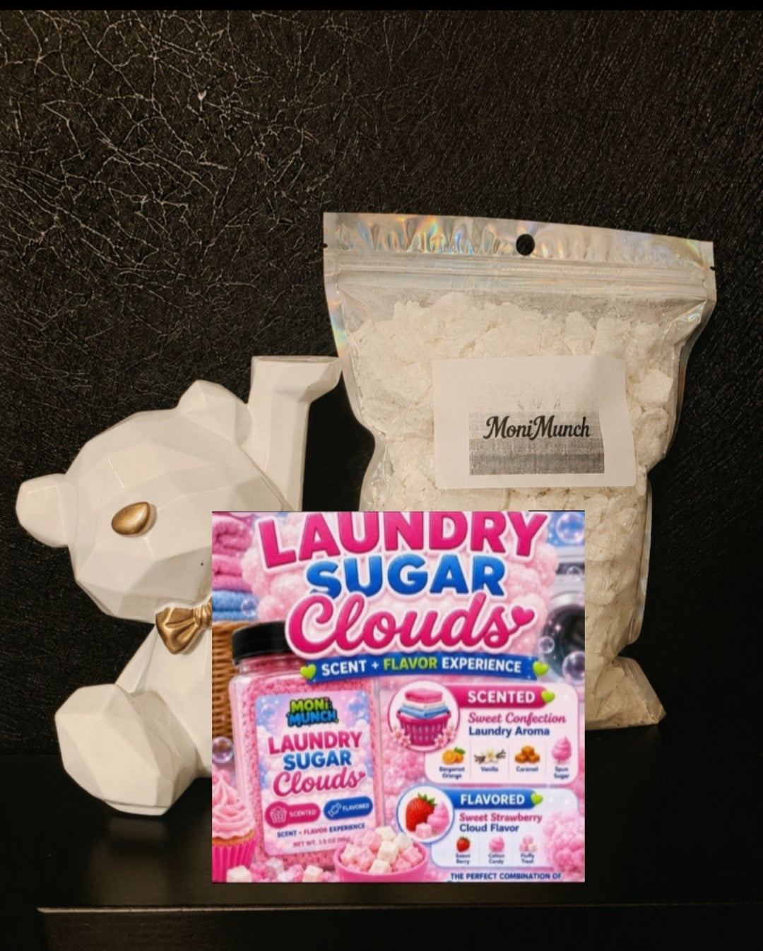 Crumble Bag Laundry Sugar Cloud(Scented/Flavored/Large)