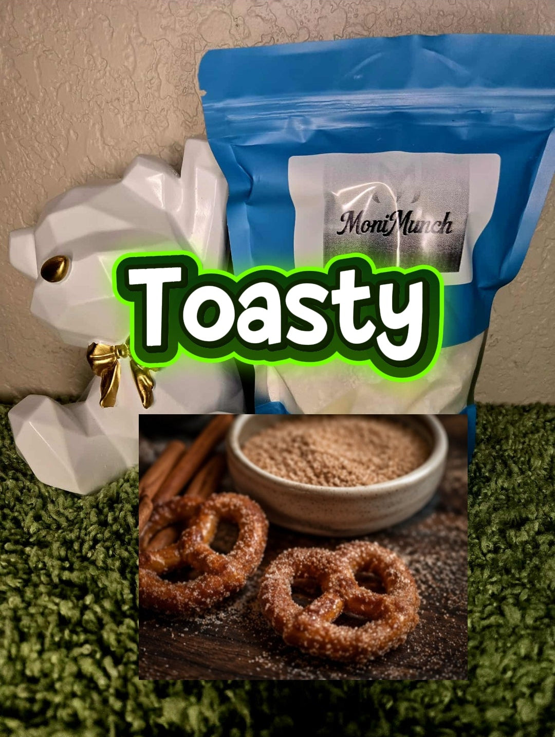 Scented Toasty Cinnamon Pretzel Everything Bag(Medium)