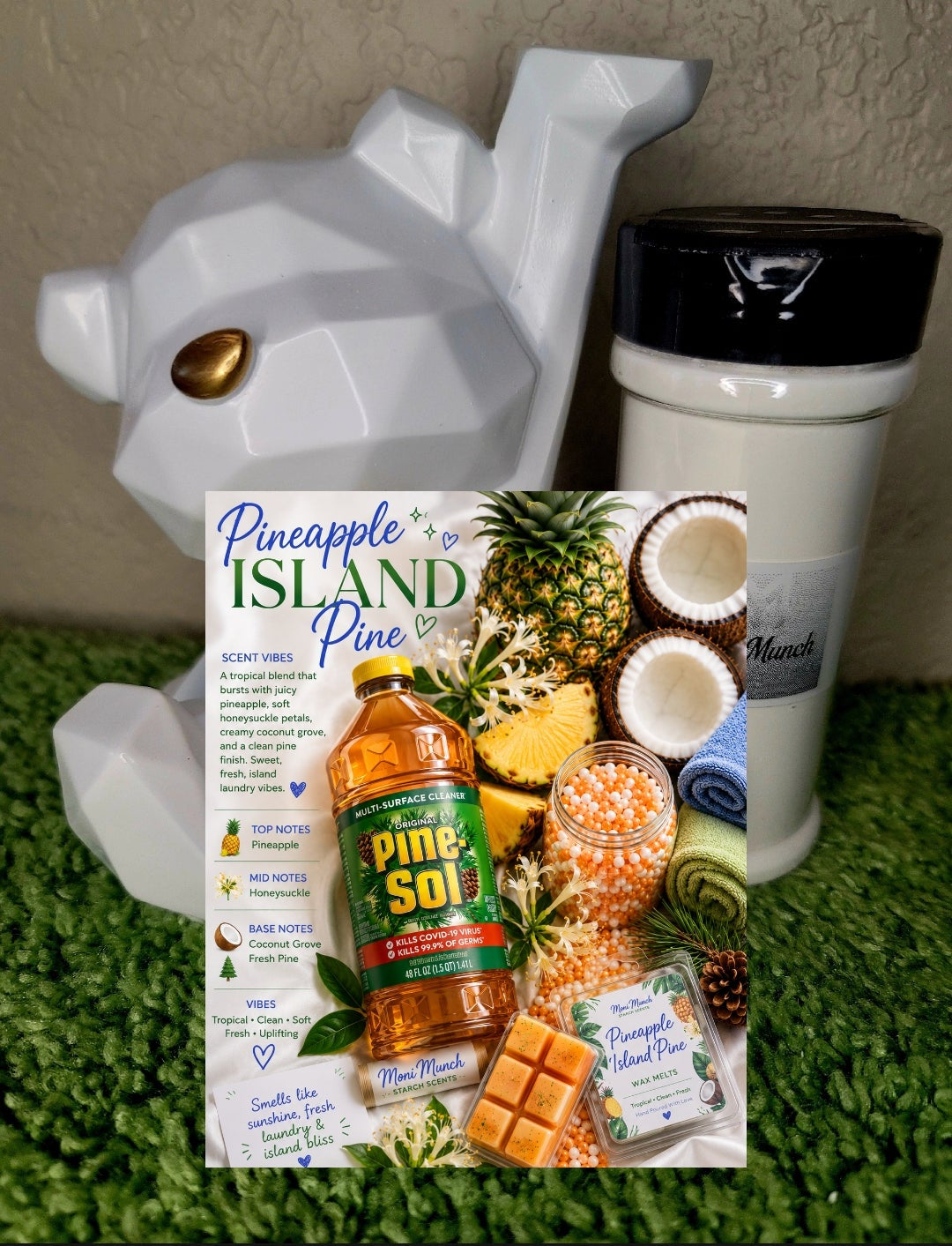 Topper Pineapple Island Pine(scented 6oz)