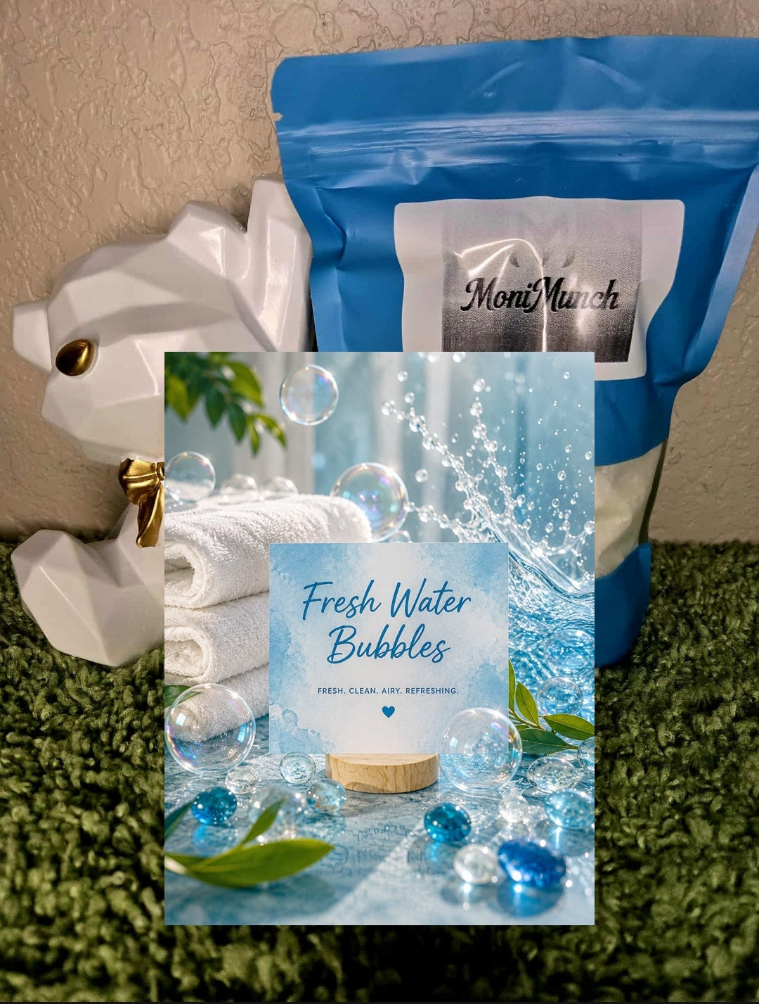 Scented Fresh Water Bubbles Everything Bag(Medium)