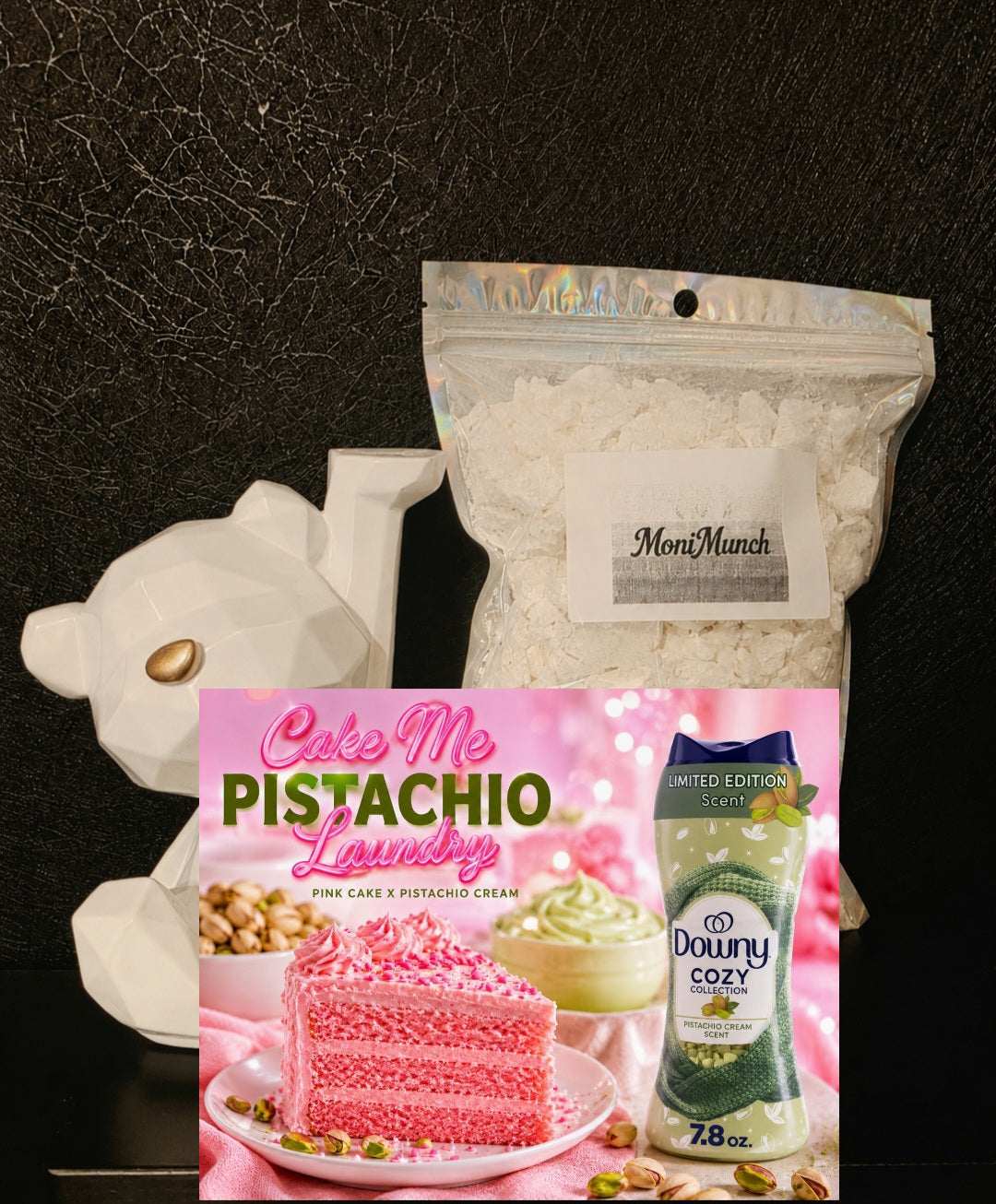Crumble Bag Cake Me Pistachio Laundry(Scented/Flavored/Large)