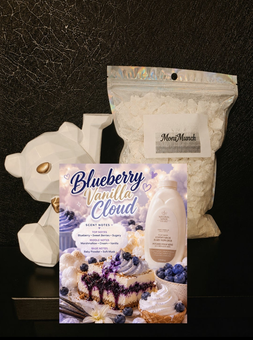 Crumble Bag Blueberry Vanilla Cloud(Scented/Large)