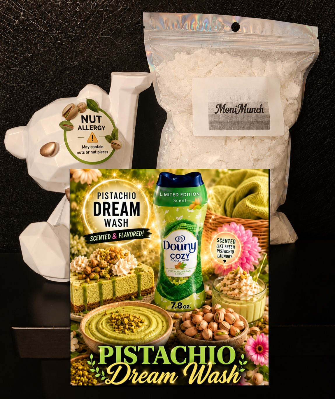 Crumble Bag Pistachio Dream Wash(Scented/Flavored/Large)